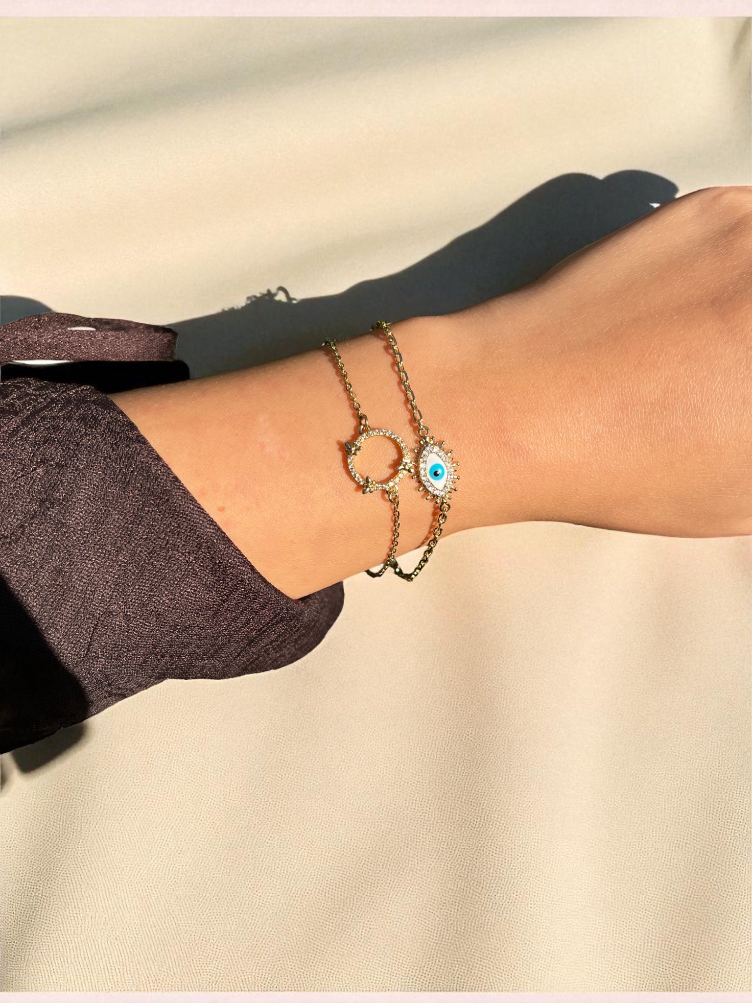 Zarif Zirkon Taşlı Halka Bileklik