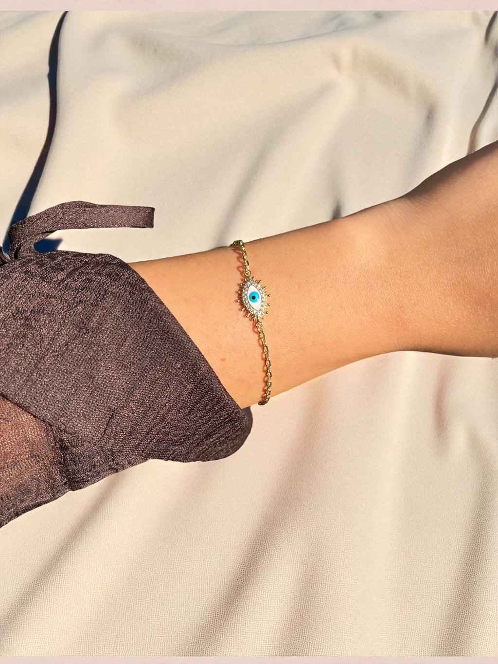 İnce Zarif Nazar Boncuklu Bileklik