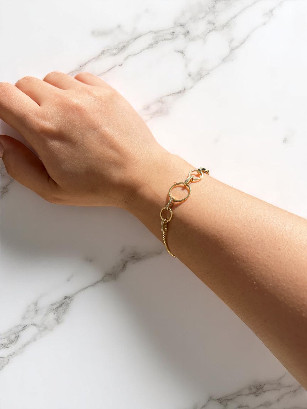 Gold Halka Model Bileklik