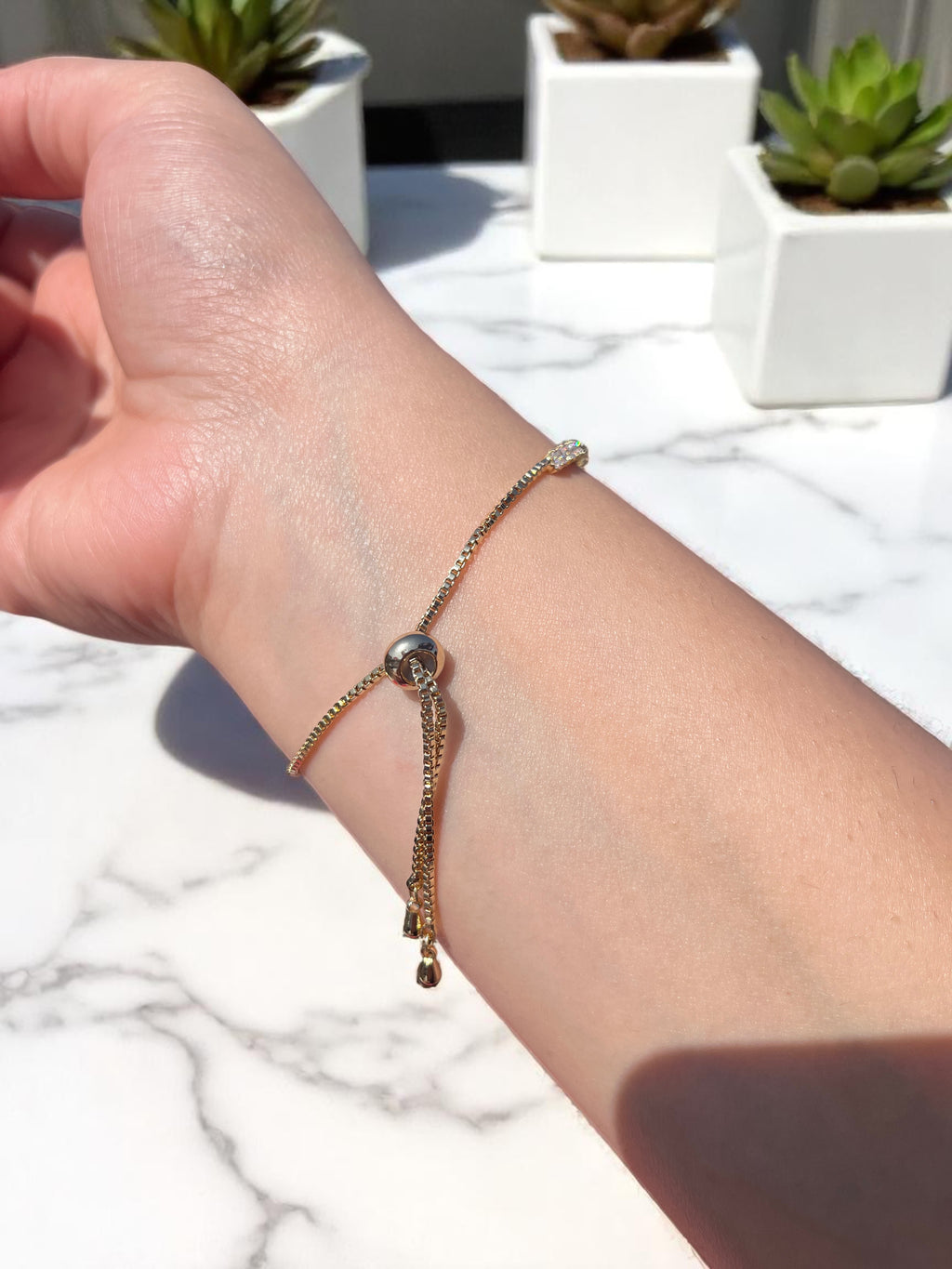 Ayarlanabilir Zirkon Zarif Bileklik