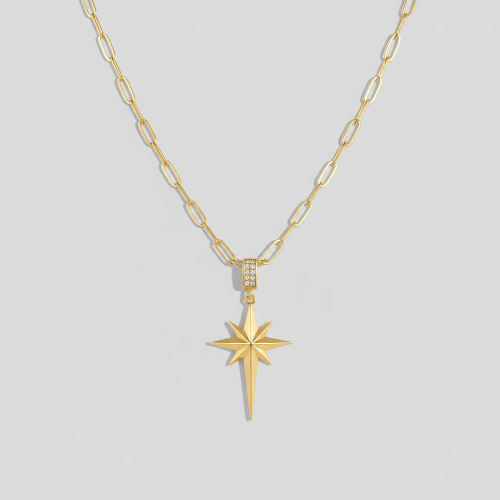 Ataç Zincir Kutup Yıldızı Kolye