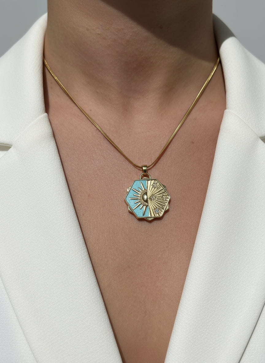 Güneş Yıldız Kolye