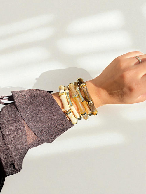 5'li Özel Seri Gold Detaylı Boncuk Bilezik Seti