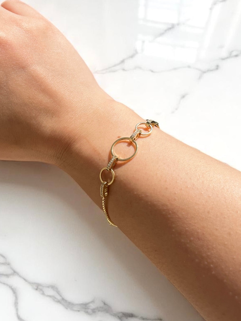 Gold Halka Model Bileklik